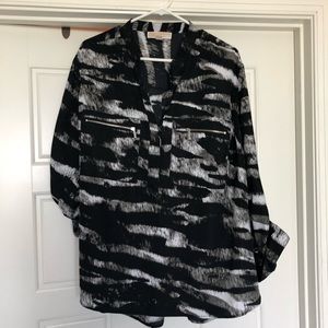 Michael Kors zebra print blouse
